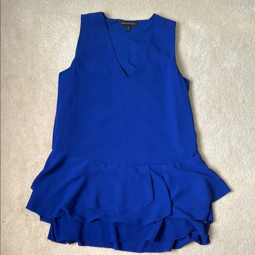 Banana Republic Royal Blue Sleeveless Blouse